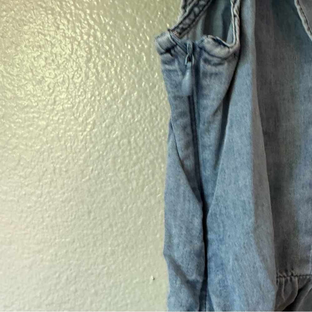 BiBi Denim Blue Ruffled Blouse - Picture 4 of 5
